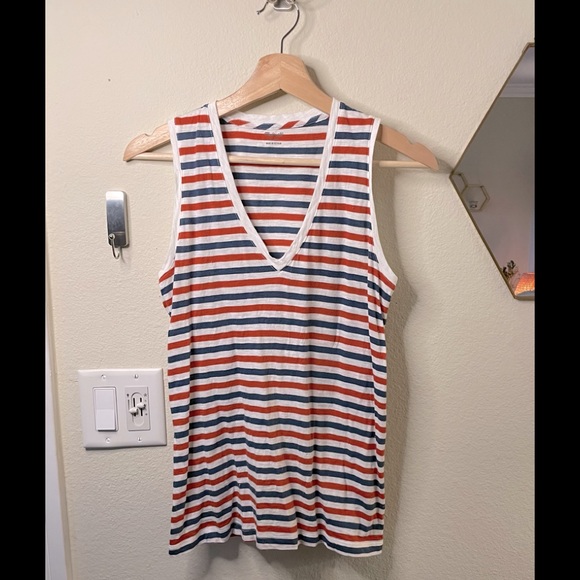 ✨ EUC Madewell Striped Paper Thin Tank ✨ - Picture 1 of 2